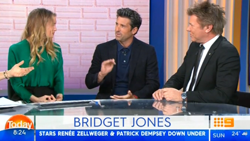 Patrick Dempsey, Renee Zellweger, Australia Today Patrick Dempsey, Renee Zellweger, Australia Today